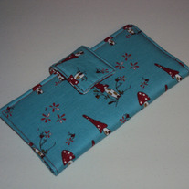 Woodland Blue & Red Wallet