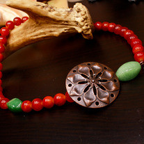 Red Cimarron Gemstone Choker Necklace