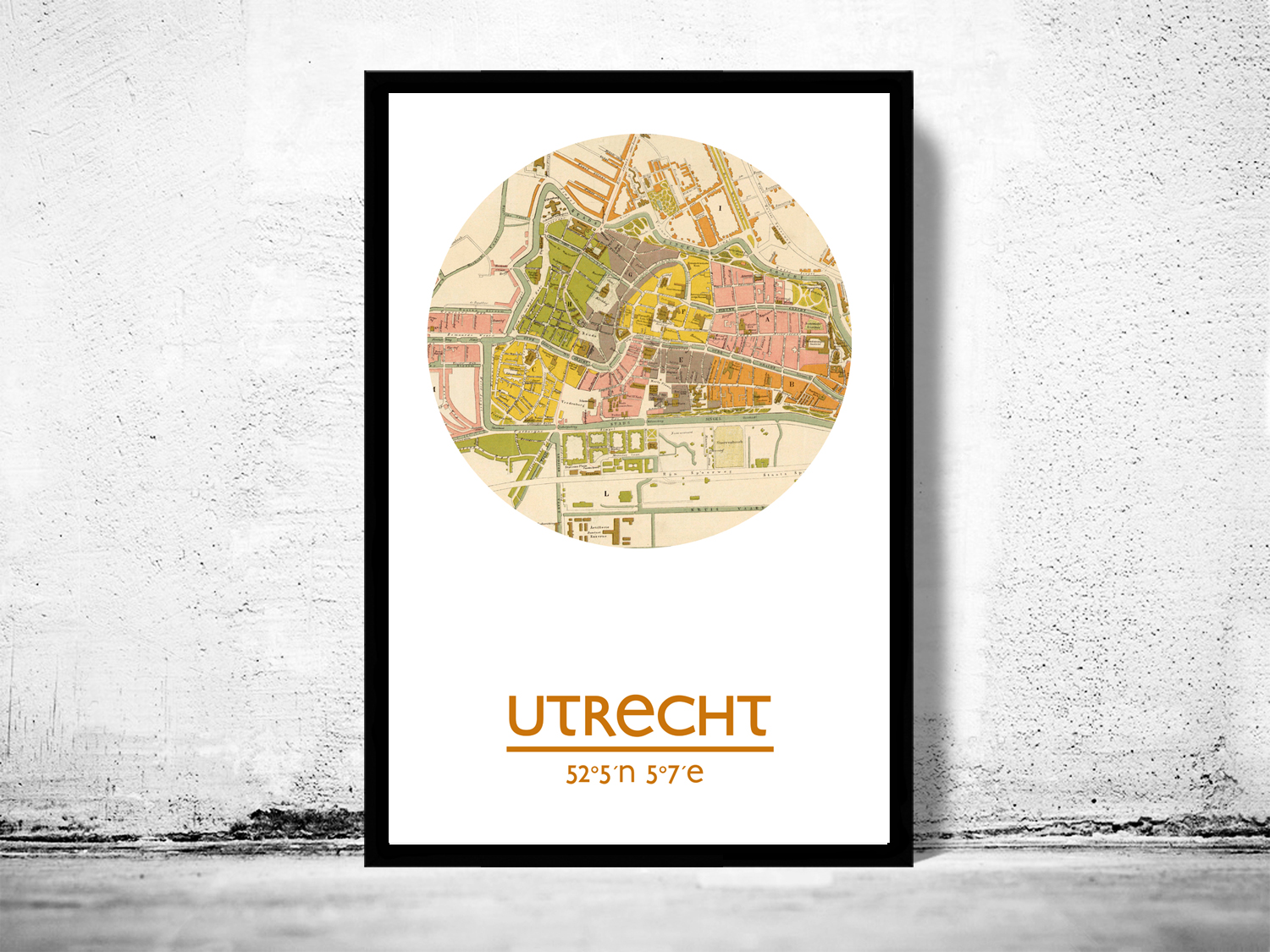 UTRECHT city poster city map poster print · all city posters