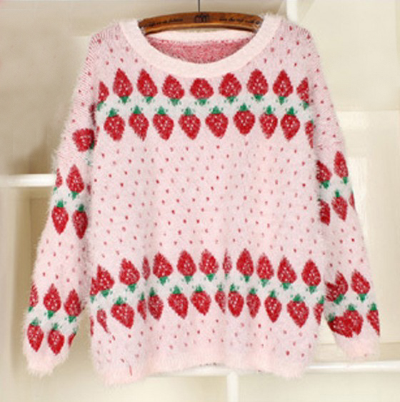 Strawberry Shortcake Mohair Sweater on Storenvy