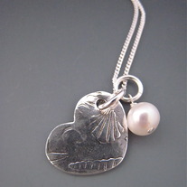 Beach Heart Necklace