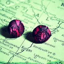 Pink Lace earrings