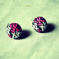 Pink Geometric earrings
