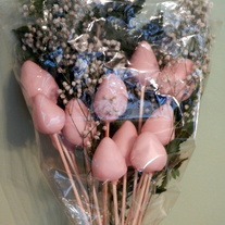 Chocolate Covered Strawberry Roses w/o vase