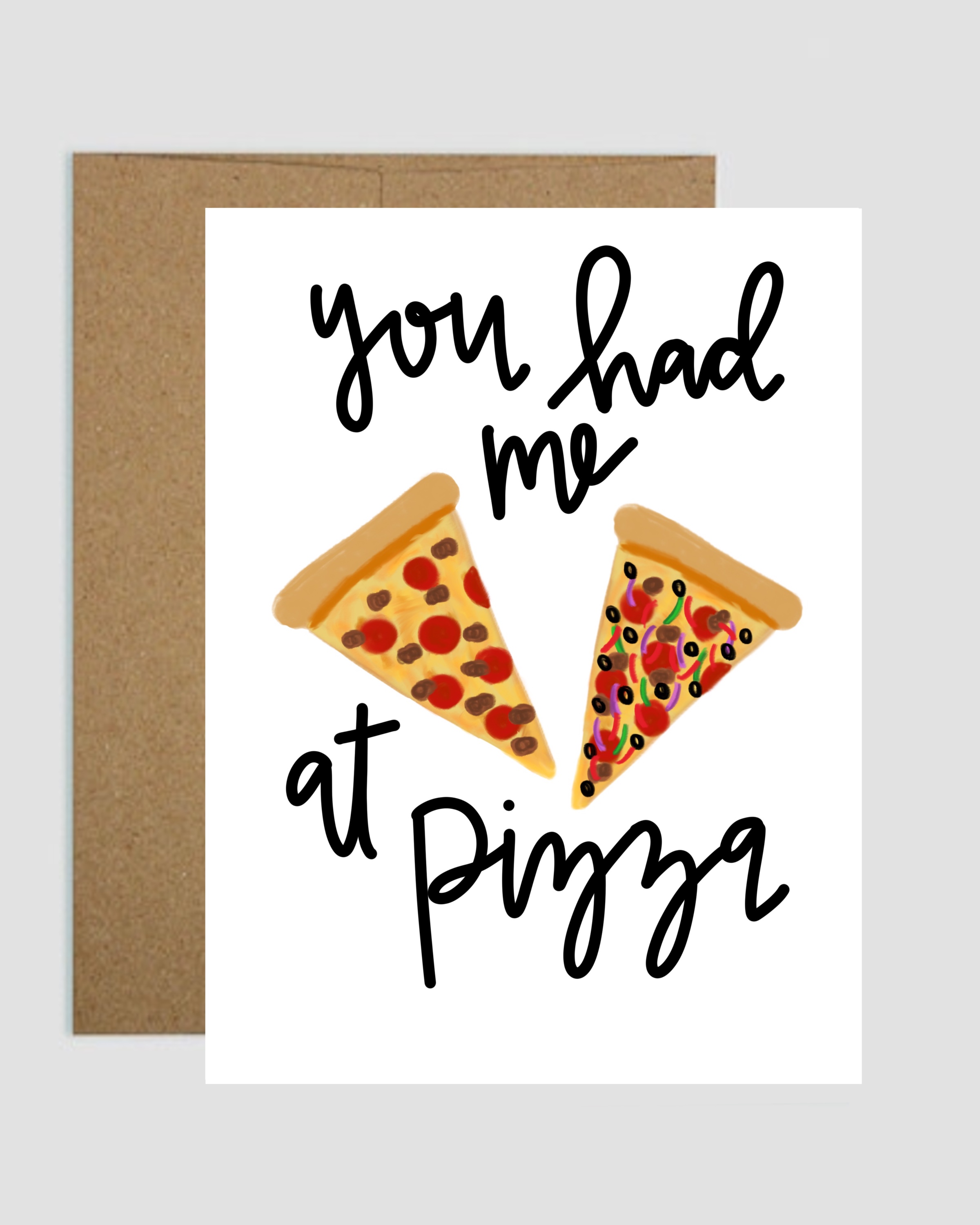 Pizza Greeting Card on Storenvy