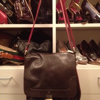 Bally Brown Leather Saddle Bag