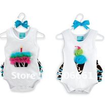 ON SALE FREE SHIPPING Cupcake or Ice Cream Girls Zebra Ruffle Bum Onesie 
