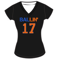 Ladies V - BALLIN' - Black
