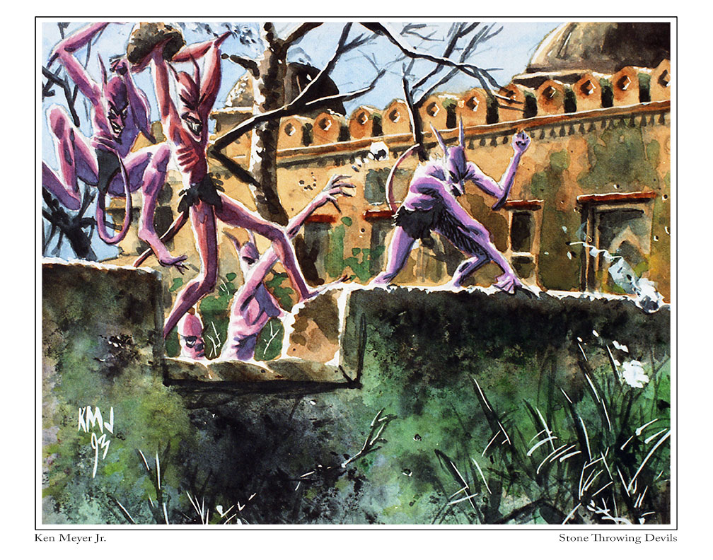 Stone Throwing Devils 11 x 14 print · Art of Ken Meyer Jr. · Online