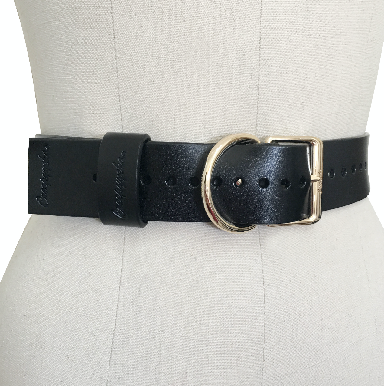 Signature Belt ( Black + Gold ) · CREEPYYEHA · Online Store Powered by