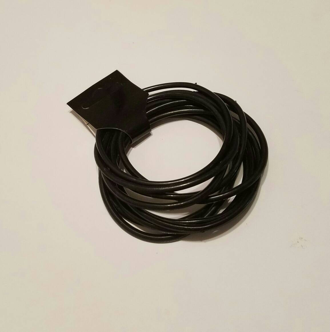 Chola Bands Punk Bands Rockabilly Bands 90s black plastic bracelets Black Gummy