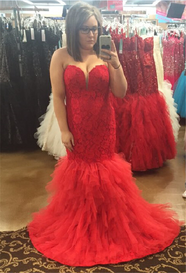 red plus size homecoming dresses