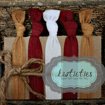 go team burgundy&gold : original {knotieties} 10 pack