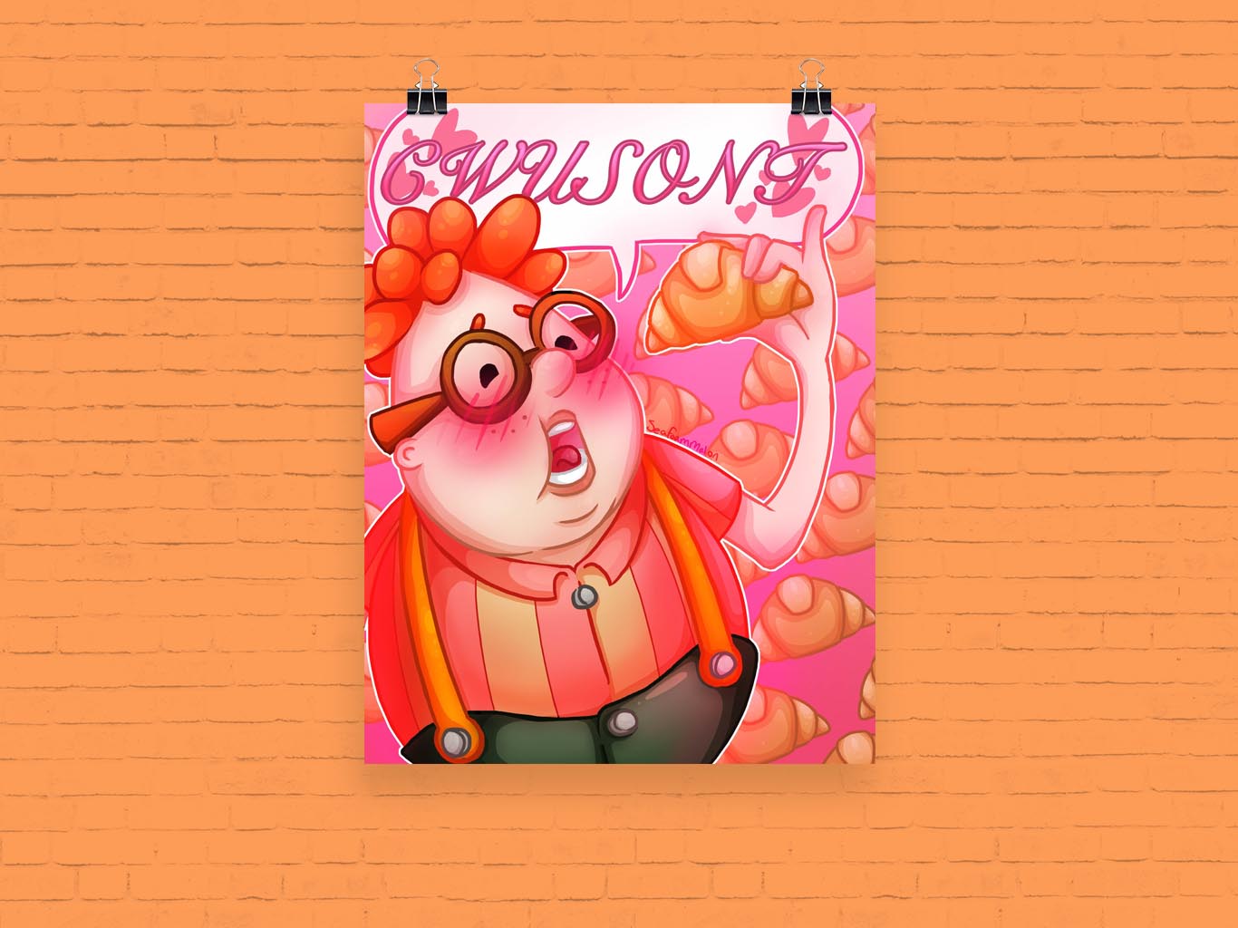 Carl Wheezer Croissant 85 X 11inch Print Carl Wheezer Croissant 85 X 11inch Print