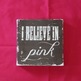 Subway Art Wall Hanging Canvas - I believe in Pink, Audrey Hepburn inspired - Thumbnail 1