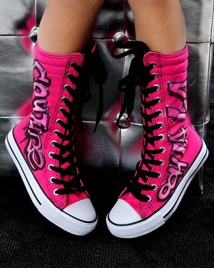 Penelope Wildberry Hot Pink Ooh La La Couture High Tops