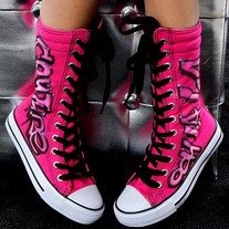 Penelope Wildberry Hot Pink Ooh La La Couture High Tops