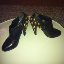 Gucci Leather Black Babouska  Round toe Booties(Size 40) US10