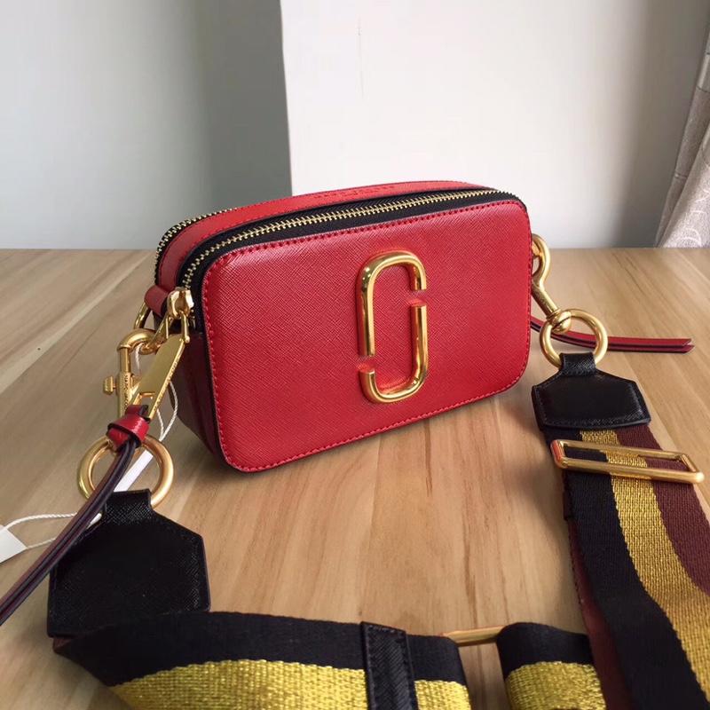 Marc Jacobs Snapshot Small Camera Bag Crossbody Bag Deep Red Auth on