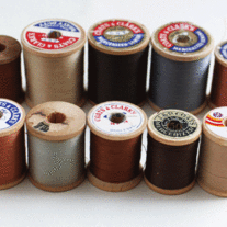 Wooden Thread Spools - Steam Punk Colors