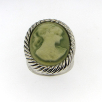 Antiqued Cameo Ring
