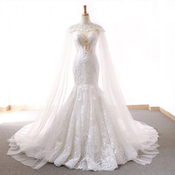 Sleeveless Mermaid Wedding Dress