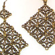 Burnished Gold and Crystal Necklace & Earrings Set - Thumbnail 1