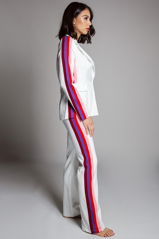 womens pin stripe suit