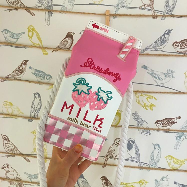 Strawberry Milk Bag on Storenvy
