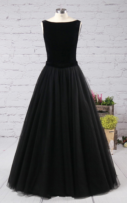 velvet floor length dress