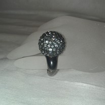 Hematite Mirror Ball Ring