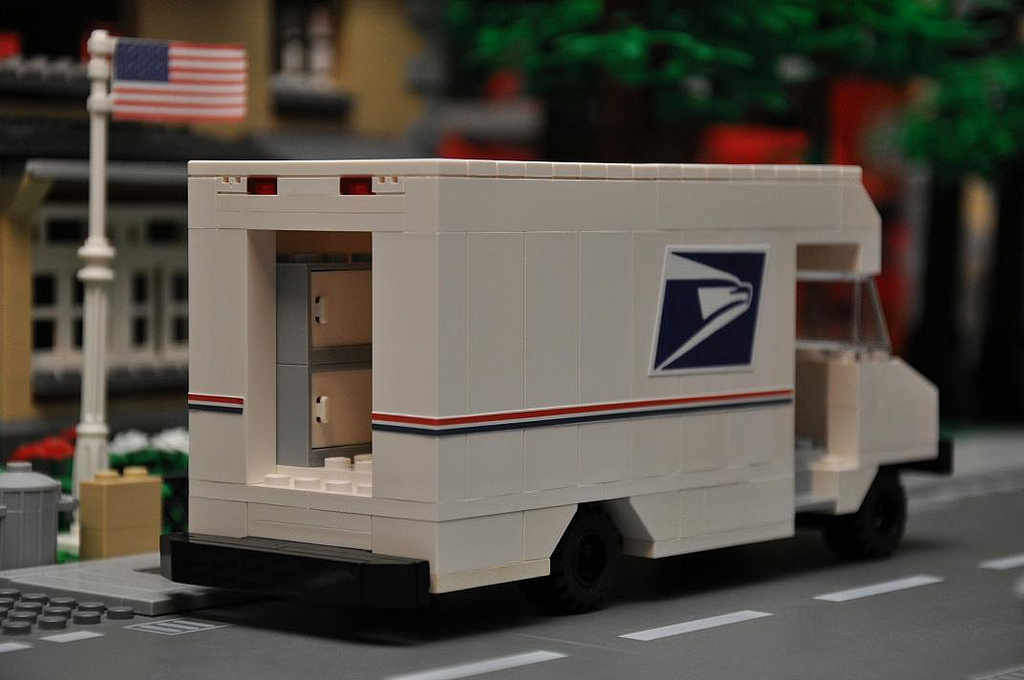 Custom LEGO City Mail Delivery Truck on Storenvy