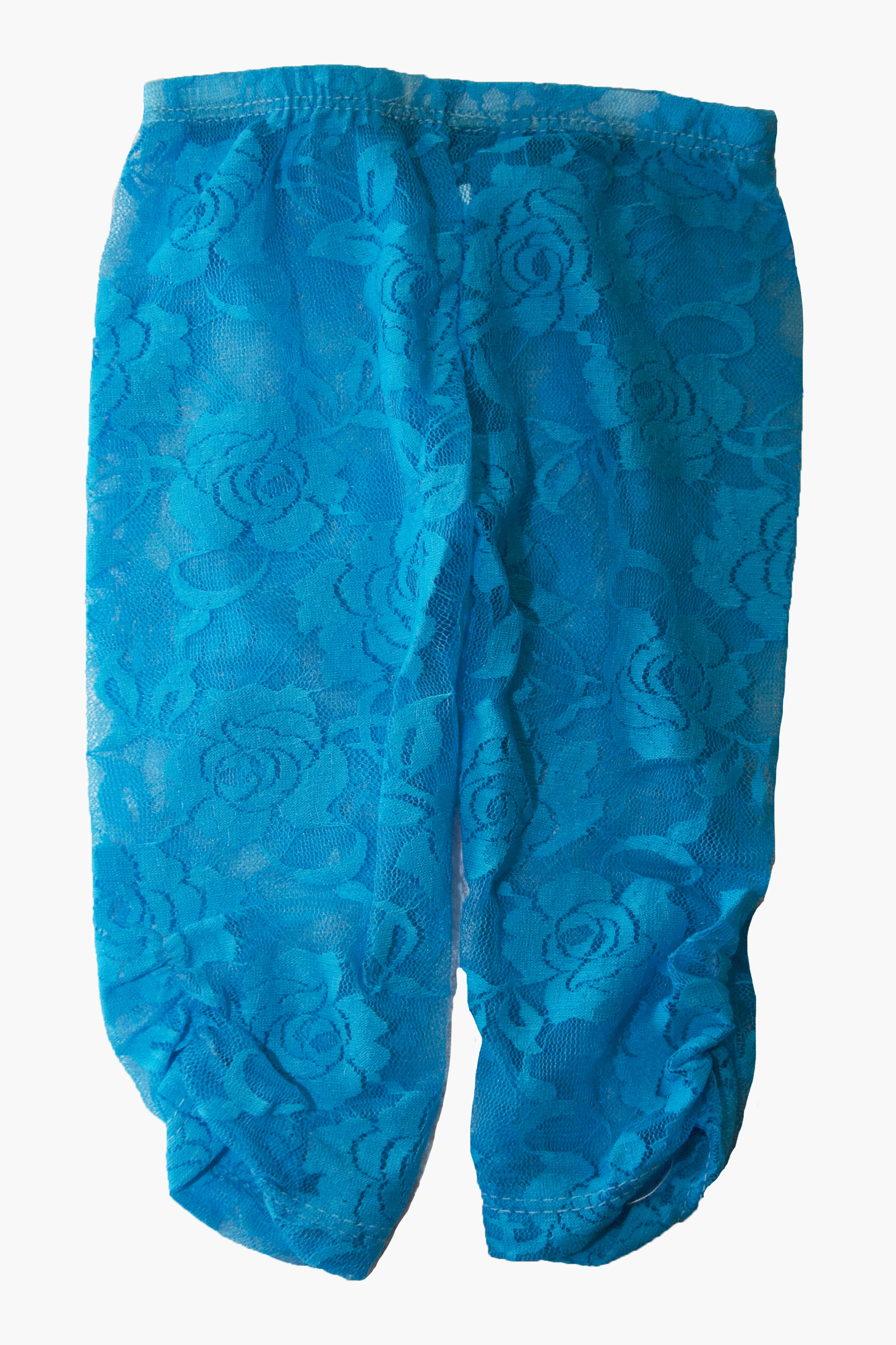 Turquoise Floral Lace Leggings,Stretch Lace Leggings,Lace Baby Tights