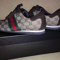 Gucci Sneakers / Shoes for Women Beige & Brown SZ 9
