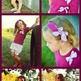 3 Pieces Amissa Purple Flower Set Headband, Top and Bloomer Shorts - Thumbnail 3