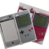 Silver Front and Back Stickers (iPhone 4/4s) 