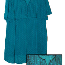 Lane Bryant Sheer Teal Top Sz 26-28