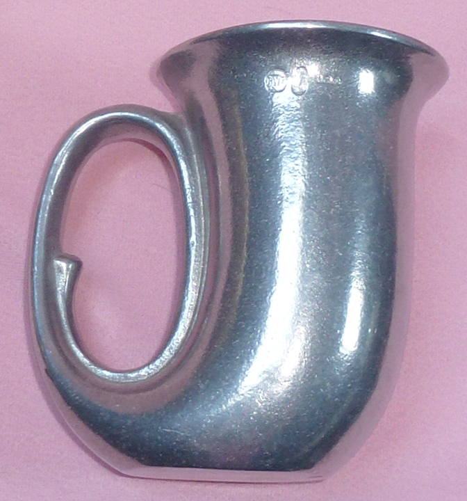 RWP Wilton Pewter Metalware Armetale French Horn Beer Stein Tavern Cup