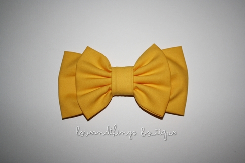 Sunshine Yellow Double Bow