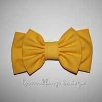 Sunshine Yellow Double Bow
