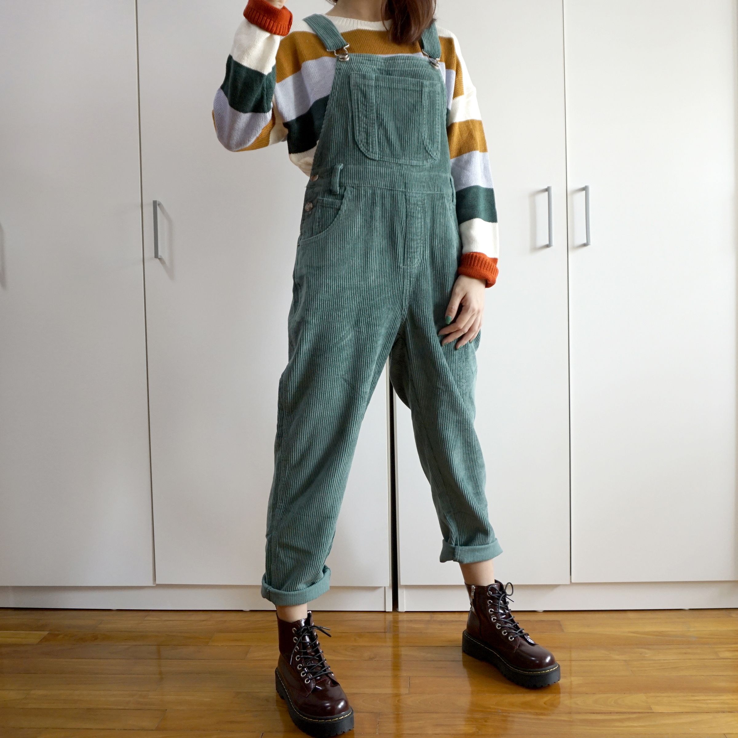 Corduroy Overalls (Pine Green) · Megoosta Fashion · Free shipping