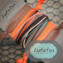 boho wrap : true orange & copper brown