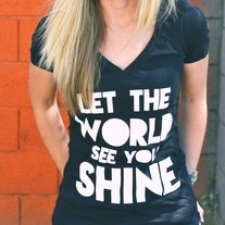 Let The World See You Shine V-Neck