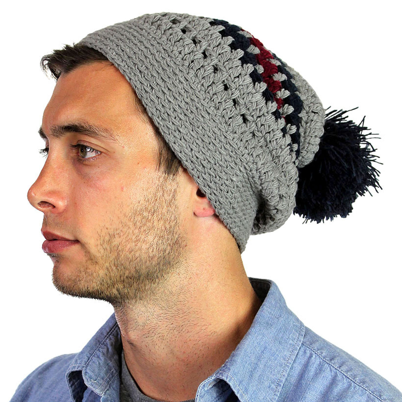 The Heavenly Slouchy Beanie Lt.Grey on Storenvy