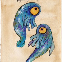 Cyclop Tadpoles Postcard