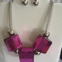 Octagon Necklace Set - more colors
