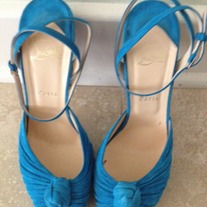 Christian Louboutin  Double-Platform Knotted Mule Size 40.5 (US 10.5)