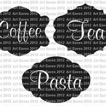 Vinyl Canister Labels Choose From 3 Styles and 21 Fonts