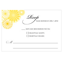 printable wedding response card | kiku