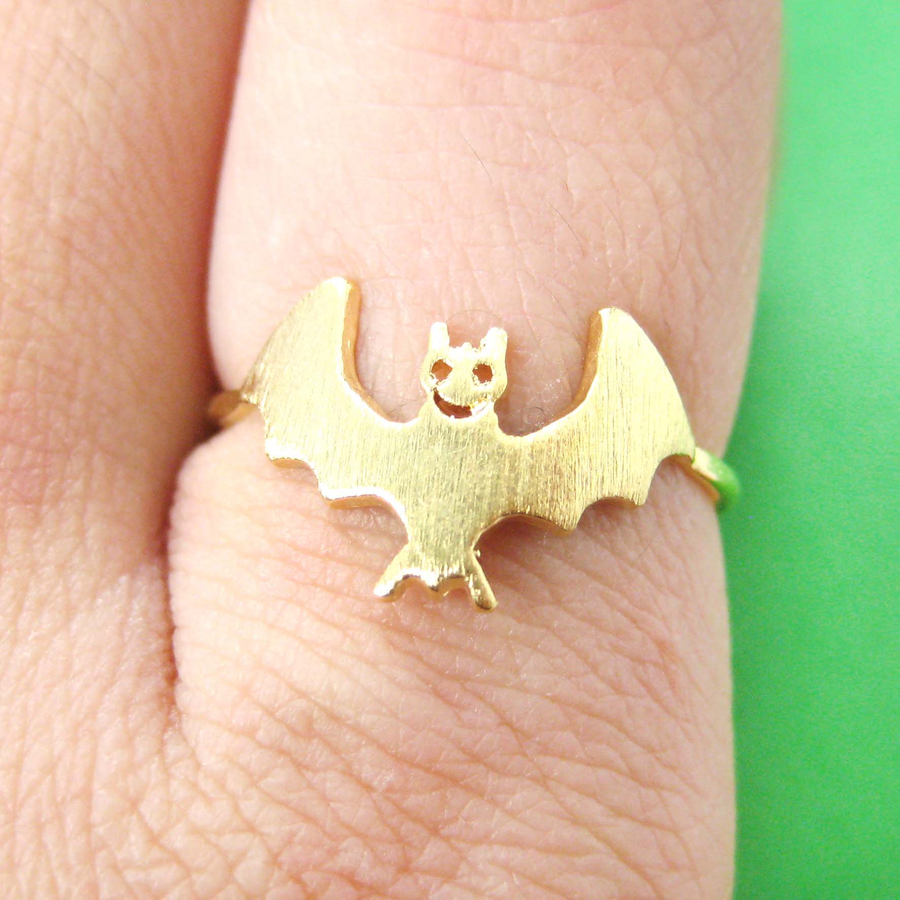 Cute Bat Shaped Animal Themed Ring in Gold US Size 6 Only · DOTOLY